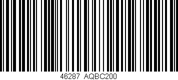 Código de barras (EAN, GTIN, SKU, ISBN): '46287|AQBC200'