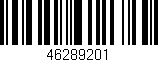 Código de barras (EAN, GTIN, SKU, ISBN): '46289201'