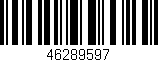 Código de barras (EAN, GTIN, SKU, ISBN): '46289597'