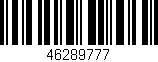 Código de barras (EAN, GTIN, SKU, ISBN): '46289777'