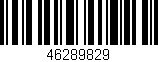 Código de barras (EAN, GTIN, SKU, ISBN): '46289829'