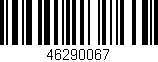 Código de barras (EAN, GTIN, SKU, ISBN): '46290067'
