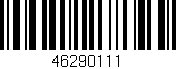Código de barras (EAN, GTIN, SKU, ISBN): '46290111'