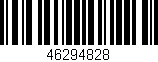 Código de barras (EAN, GTIN, SKU, ISBN): '46294828'