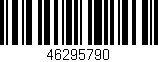 Código de barras (EAN, GTIN, SKU, ISBN): '46295790'