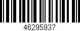 Código de barras (EAN, GTIN, SKU, ISBN): '46295937'