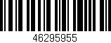Código de barras (EAN, GTIN, SKU, ISBN): '46295955'