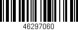 Código de barras (EAN, GTIN, SKU, ISBN): '46297060'