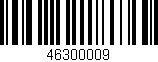 Código de barras (EAN, GTIN, SKU, ISBN): '46300009'