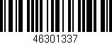 Código de barras (EAN, GTIN, SKU, ISBN): '46301337'