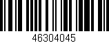 Código de barras (EAN, GTIN, SKU, ISBN): '46304045'