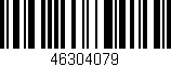 Código de barras (EAN, GTIN, SKU, ISBN): '46304079'