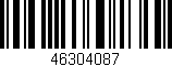 Código de barras (EAN, GTIN, SKU, ISBN): '46304087'