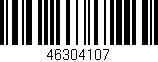 Código de barras (EAN, GTIN, SKU, ISBN): '46304107'