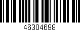 Código de barras (EAN, GTIN, SKU, ISBN): '46304698'