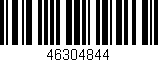 Código de barras (EAN, GTIN, SKU, ISBN): '46304844'