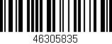 Código de barras (EAN, GTIN, SKU, ISBN): '46305835'