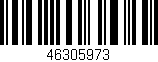 Código de barras (EAN, GTIN, SKU, ISBN): '46305973'