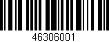 Código de barras (EAN, GTIN, SKU, ISBN): '46306001'