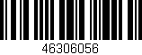 Código de barras (EAN, GTIN, SKU, ISBN): '46306056'