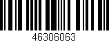 Código de barras (EAN, GTIN, SKU, ISBN): '46306063'