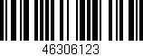 Código de barras (EAN, GTIN, SKU, ISBN): '46306123'