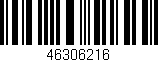Código de barras (EAN, GTIN, SKU, ISBN): '46306216'