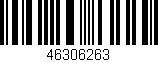 Código de barras (EAN, GTIN, SKU, ISBN): '46306263'