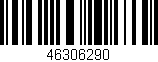 Código de barras (EAN, GTIN, SKU, ISBN): '46306290'