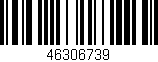 Código de barras (EAN, GTIN, SKU, ISBN): '46306739'