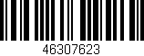 Código de barras (EAN, GTIN, SKU, ISBN): '46307623'