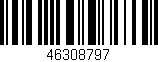 Código de barras (EAN, GTIN, SKU, ISBN): '46308797'