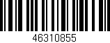 Código de barras (EAN, GTIN, SKU, ISBN): '46310855'