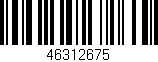 Código de barras (EAN, GTIN, SKU, ISBN): '46312675'
