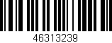 Código de barras (EAN, GTIN, SKU, ISBN): '46313239'