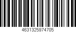 Código de barras (EAN, GTIN, SKU, ISBN): '4631325974705'