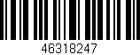 Código de barras (EAN, GTIN, SKU, ISBN): '46318247'