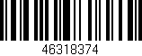 Código de barras (EAN, GTIN, SKU, ISBN): '46318374'