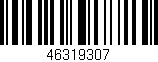 Código de barras (EAN, GTIN, SKU, ISBN): '46319307'
