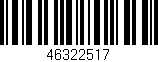 Código de barras (EAN, GTIN, SKU, ISBN): '46322517'
