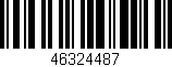 Código de barras (EAN, GTIN, SKU, ISBN): '46324487'