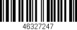 Código de barras (EAN, GTIN, SKU, ISBN): '46327247'
