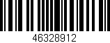Código de barras (EAN, GTIN, SKU, ISBN): '46328912'