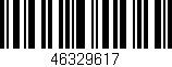 Código de barras (EAN, GTIN, SKU, ISBN): '46329617'