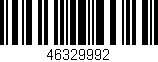 Código de barras (EAN, GTIN, SKU, ISBN): '46329992'