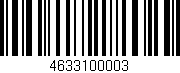 Código de barras (EAN, GTIN, SKU, ISBN): '4633100003'