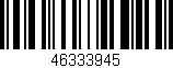 Código de barras (EAN, GTIN, SKU, ISBN): '46333945'