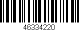 Código de barras (EAN, GTIN, SKU, ISBN): '46334220'