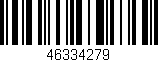 Código de barras (EAN, GTIN, SKU, ISBN): '46334279'