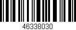 Código de barras (EAN, GTIN, SKU, ISBN): '46338030'